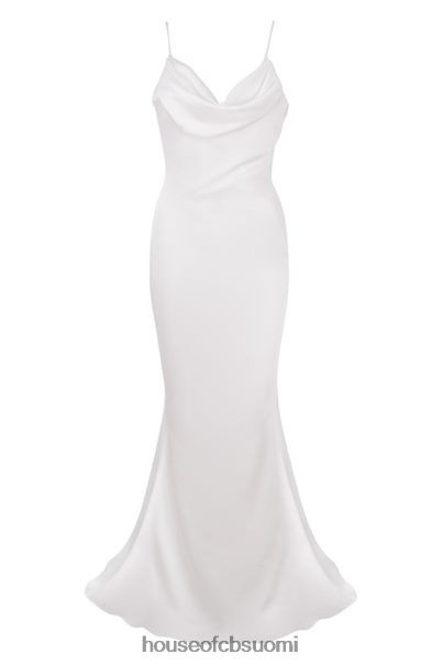 House of CB aurelie ivory draped back morsiuspuku - rajoitettu painos Z000Z1158 häät