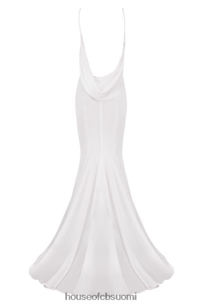 House of CB aurelie ivory draped back morsiuspuku - rajoitettu painos Z000Z1158 häät