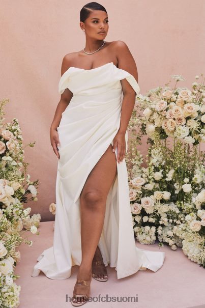 House of CB delphine ivory draped korsetti morsiuspuku - rajoitettu painos Z000Z1154 häät
