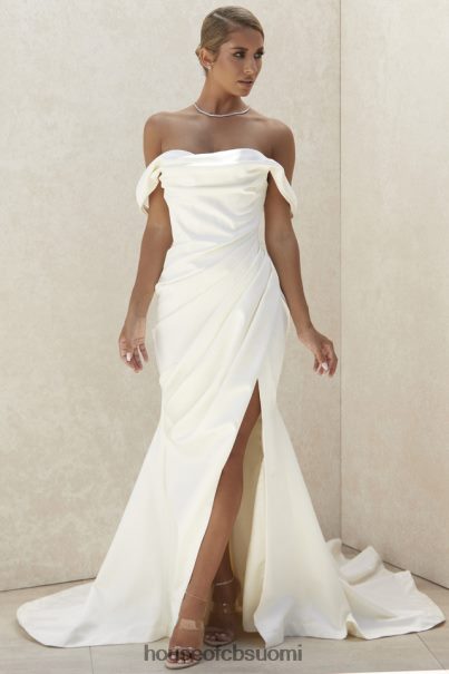 House of CB delphine ivory draped korsetti morsiuspuku - rajoitettu painos Z000Z1154 häät