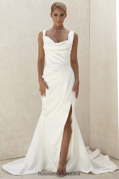 House of CB delphine ivory draped korsetti morsiuspuku - rajoitettu painos Z000Z1154 häät