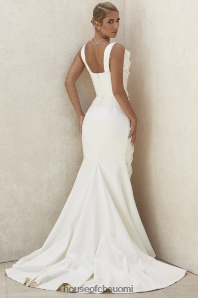 House of CB delphine ivory draped korsetti morsiuspuku - rajoitettu painos Z000Z1154 häät