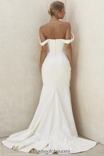 House of CB delphine ivory draped korsetti morsiuspuku - rajoitettu painos Z000Z1154 häät