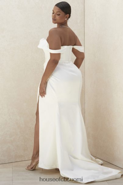 House of CB delphine ivory draped korsetti morsiuspuku - rajoitettu painos Z000Z1154 häät
