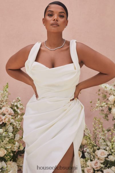 House of CB delphine ivory draped korsetti morsiuspuku - rajoitettu painos Z000Z1154 häät