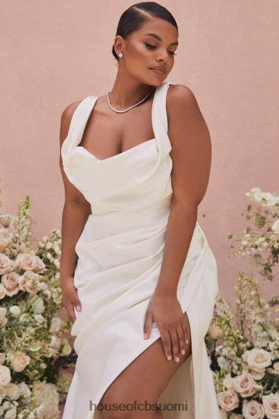 House of CB delphine ivory draped korsetti morsiuspuku - rajoitettu painos Z000Z1154 häät