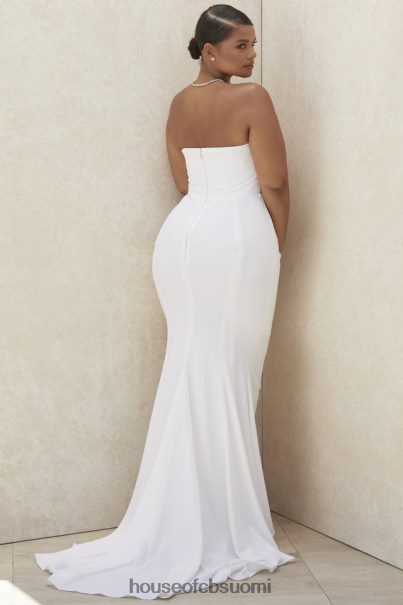 House of CB esmee ivory draped olkaimeton morsiuspuku - rajoitettu painos Z000Z1155 häät