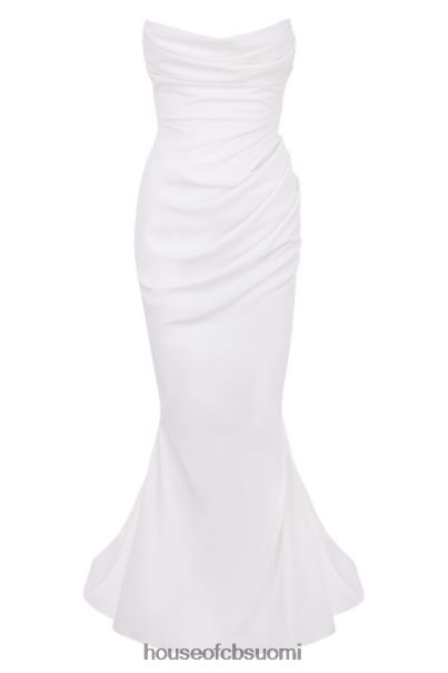 House of CB esmee ivory draped olkaimeton morsiuspuku - rajoitettu painos Z000Z1155 häät