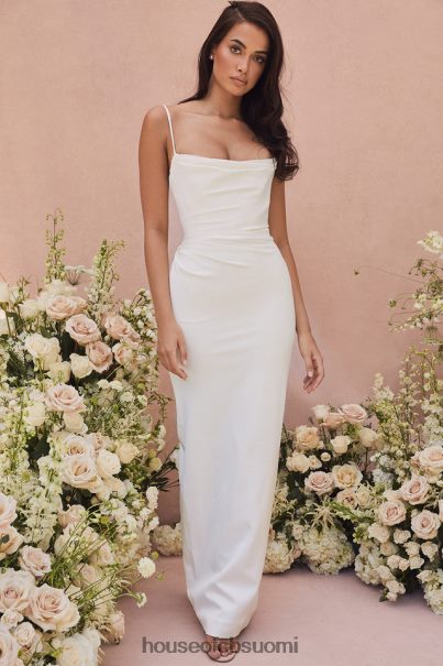 House of CB margaux norsunluun draped morsiuspuku - rajoitettu painos Z000Z1160 häät