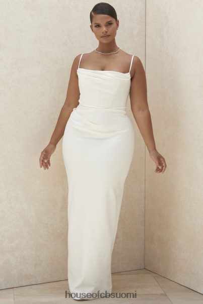 House of CB margaux norsunluun draped morsiuspuku - rajoitettu painos Z000Z1160 häät