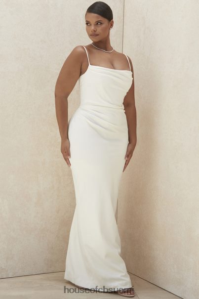 House of CB margaux norsunluun draped morsiuspuku - rajoitettu painos Z000Z1160 häät