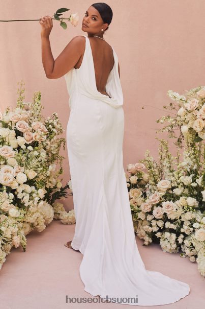House of CB odette ivory draped morsiuspuku - rajoitettu painos Z000Z1162 häät