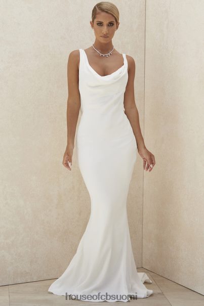 House of CB odette ivory draped morsiuspuku - rajoitettu painos Z000Z1162 häät