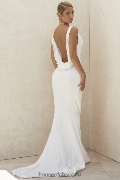 House of CB odette ivory draped morsiuspuku - rajoitettu painos Z000Z1162 häät