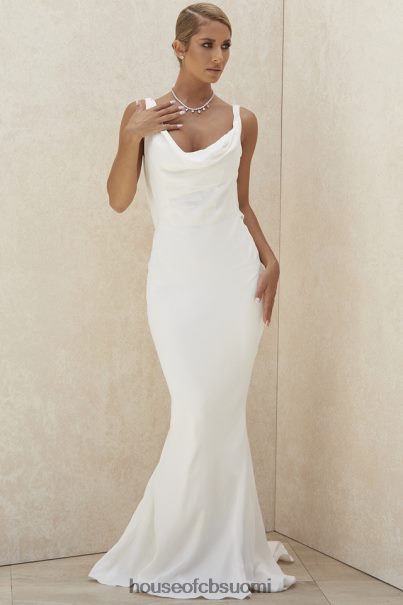 House of CB odette ivory draped morsiuspuku - rajoitettu painos Z000Z1162 häät