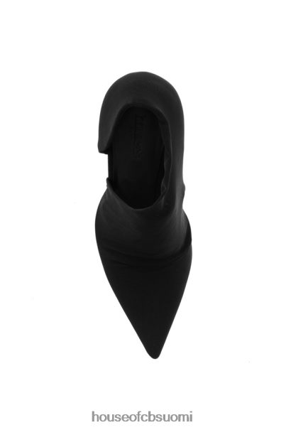 House of CB kunnia musta sueded leikattu korkokengät Z000Z1091 kenkiä