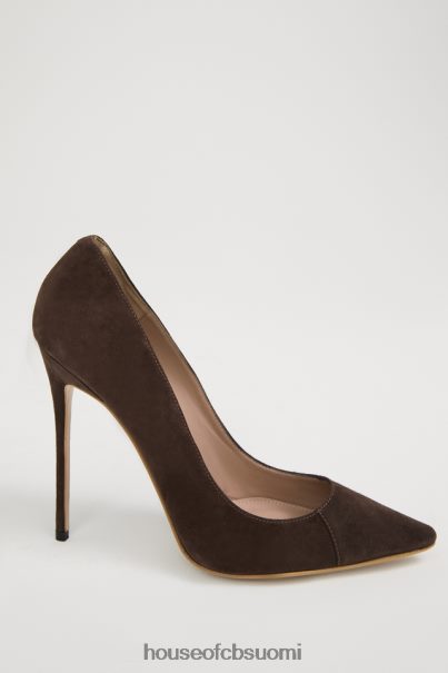 House of CB paris 5' suklaanahka, teräväkärkiset korkokengät Z000Z1068 kenkiä
