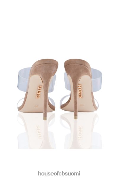 House of CB lucent kirkas hihna beige mokkanahka muulit Z000Z1116 kenkiä