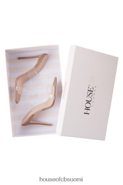 House of CB lucent kirkas hihna beige mokkanahka muulit Z000Z1116 kenkiä