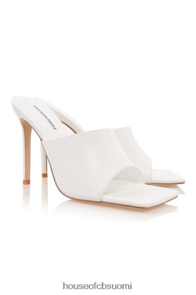 House of CB rakastajatar rocks unelma kohtaus white square toe mules Z000Z1083 kenkiä