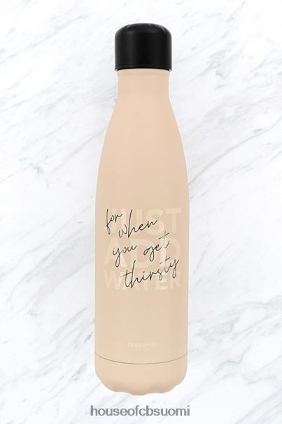 House of CB metallinen beige & musta vesipullo Z000Z1329 lahjat