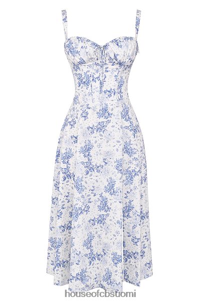 House of CB carmen blue print bustier sundress Z000Z260 vaatetus