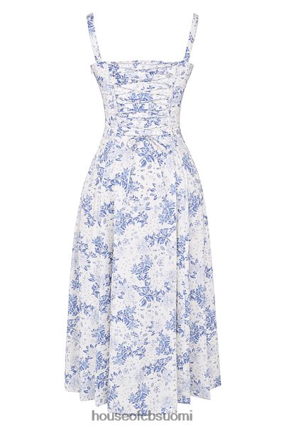 House of CB carmen blue print bustier sundress Z000Z260 vaatetus