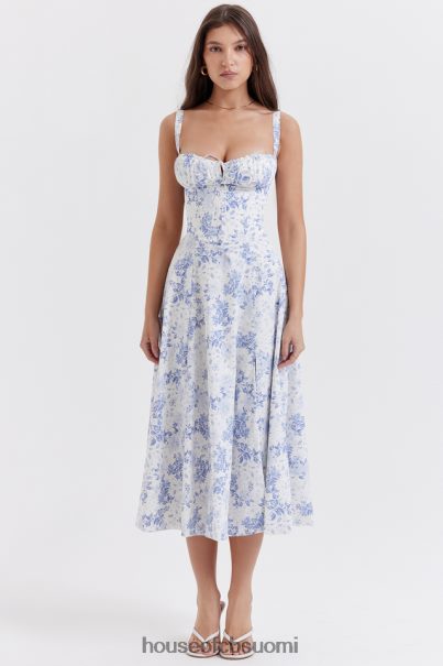 House of CB carmen blue print bustier sundress Z000Z260 vaatetus
