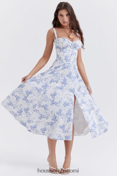 House of CB carmen blue print bustier sundress Z000Z260 vaatetus