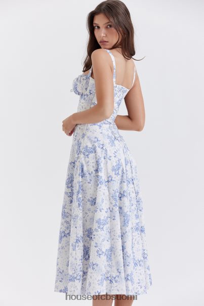 House of CB carmen blue print bustier sundress Z000Z260 vaatetus