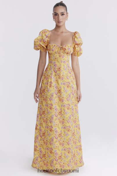 House of CB felizia butter print puff sleeve sundress Z000Z247 vaatetus