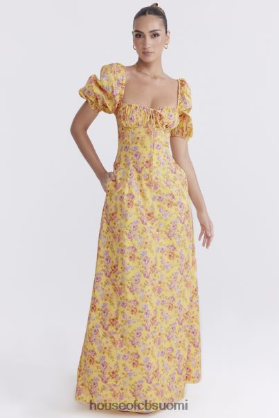 House of CB felizia butter print puff sleeve sundress Z000Z247 vaatetus
