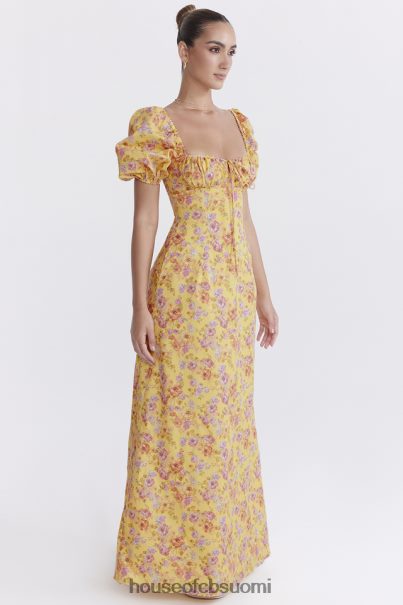 House of CB felizia butter print puff sleeve sundress Z000Z247 vaatetus