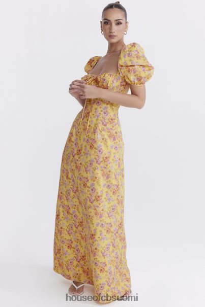 House of CB felizia butter print puff sleeve sundress Z000Z247 vaatetus