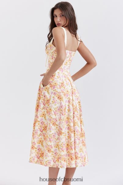 House of CB sabrina ivory print bustier sundress Z000Z255 vaatetus
