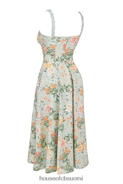 House of CB sabrina light jade print bustier sundress Z000Z249 vaatetus