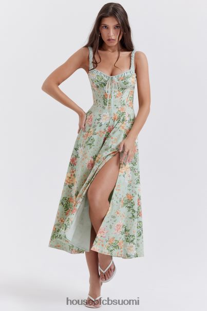 House of CB sabrina light jade print bustier sundress Z000Z249 vaatetus