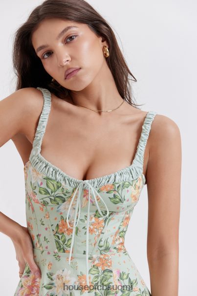 House of CB sabrina light jade print bustier sundress Z000Z249 vaatetus