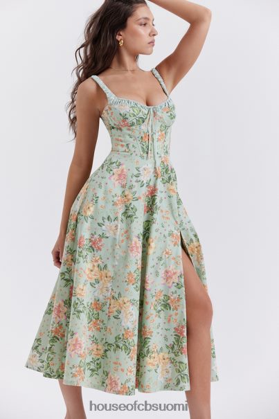 House of CB sabrina light jade print bustier sundress Z000Z249 vaatetus