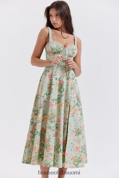 House of CB sabrina light jade print bustier sundress Z000Z249 vaatetus