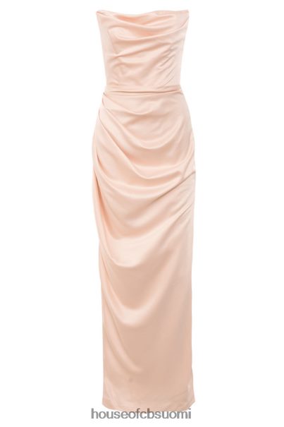 House of CB Adrienne champagne satiini olkaimeton mekko Z000Z622 vaatetus