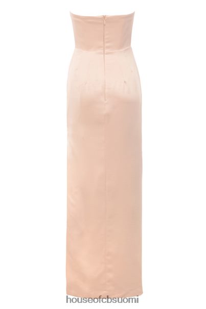 House of CB Adrienne champagne satiini olkaimeton mekko Z000Z622 vaatetus