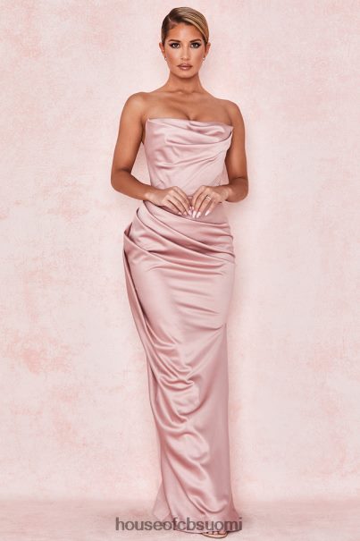 House of CB adrienne blush satiini olkaimeton mekko Z000Z629 vaatetus