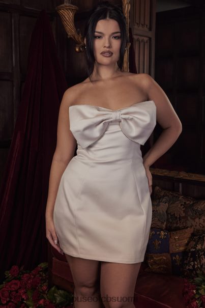 House of CB ariella norsunluun satiinikristallilla koristeltu rusetti Z000Z359 vaatetus