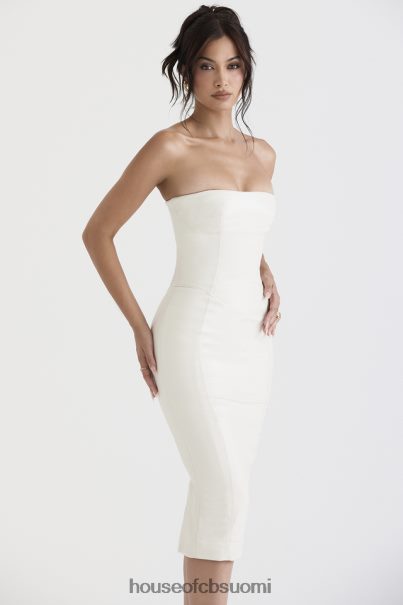House of CB camilla ivory vegaaninen nahkainen olkaimeton mekko Z000Z381 vaatetus