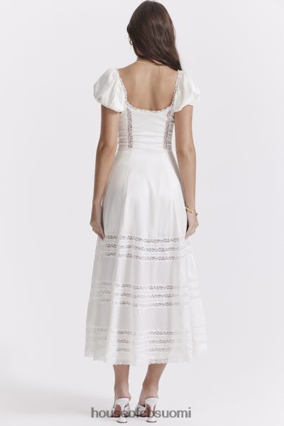 House of CB eviana ivory aitoa silkkipuhvihihainen mekko Z000Z229 vaatetus