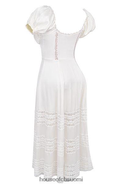 House of CB eviana ivory aitoa silkkipuhvihihainen mekko Z000Z229 vaatetus