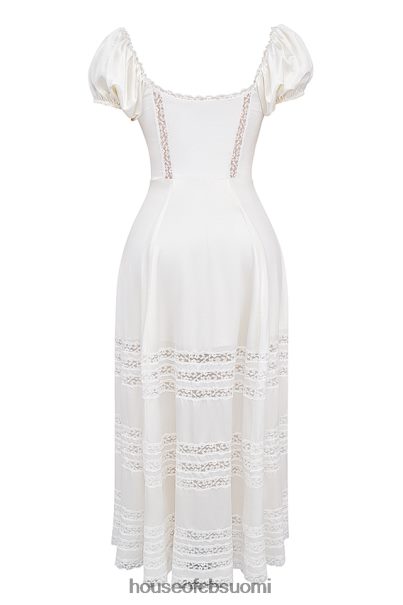House of CB eviana ivory aitoa silkkipuhvihihainen mekko Z000Z229 vaatetus