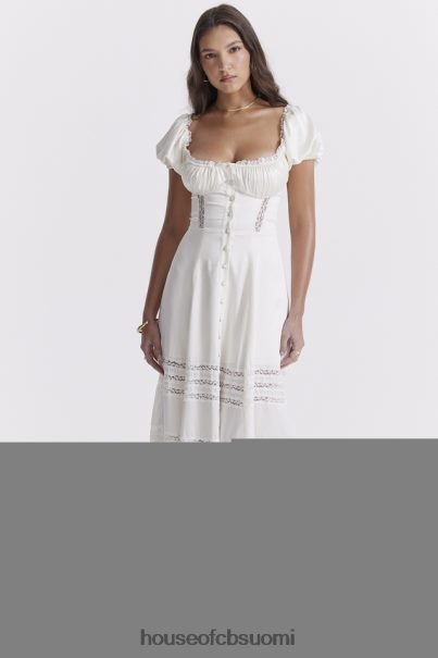 House of CB eviana ivory aitoa silkkipuhvihihainen mekko Z000Z229 vaatetus