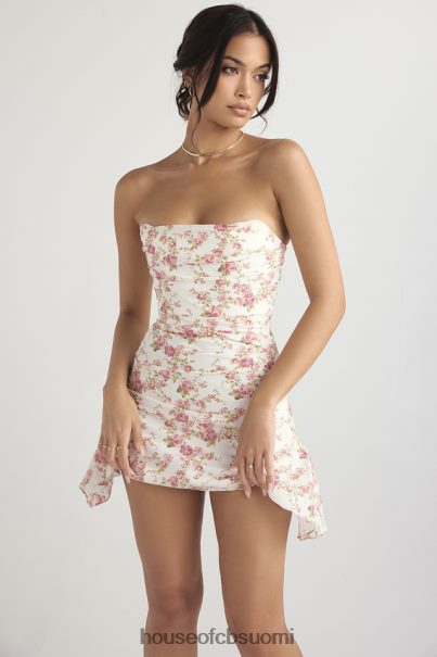 House of CB Jasmine ruusukuvioinen draped korsettimekko Z000Z439 vaatetus